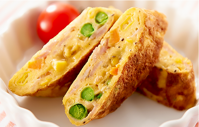 Colorful omelet