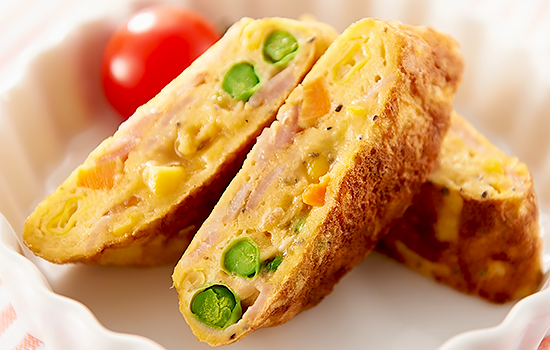 Colorful omelet