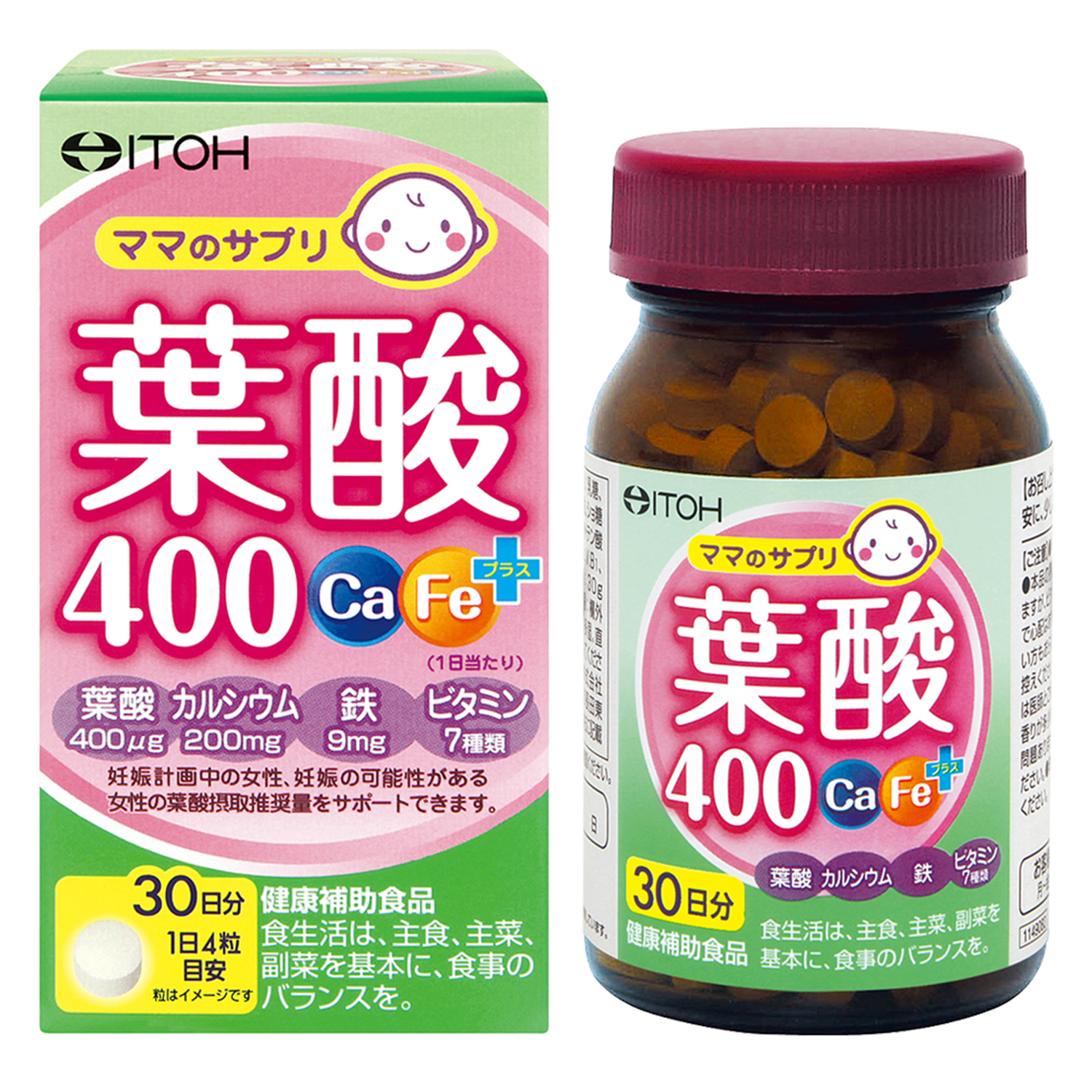 葉酸４００ Ｃａ・Ｆｅプラス   健康食品のことなら井藤漢方製薬