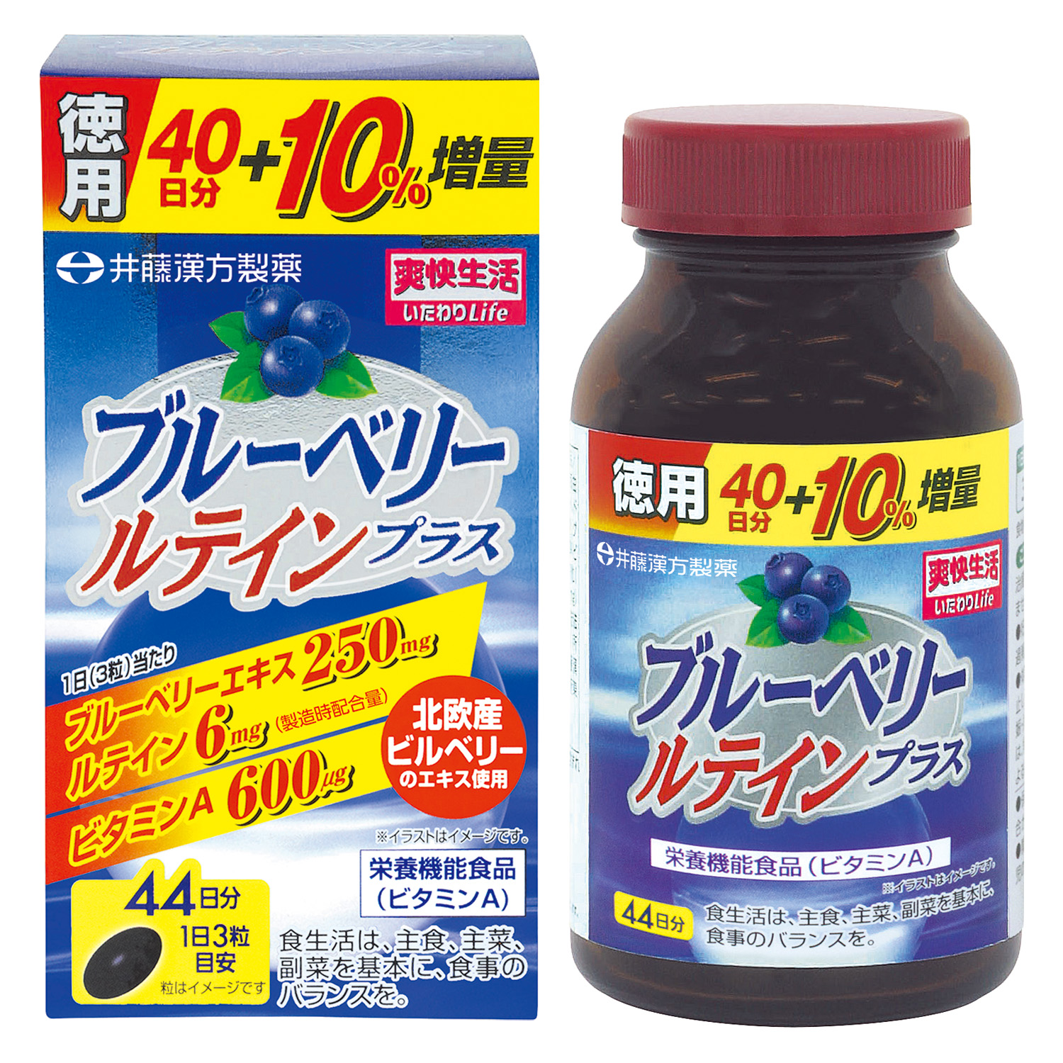 ブルーベリールテインプラス 徳用 | 健康食品のことなら井藤漢方製薬