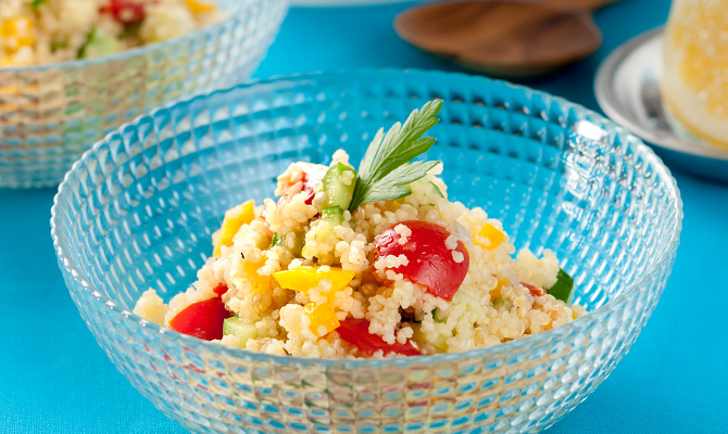 Mediterranean taboret with quinoa